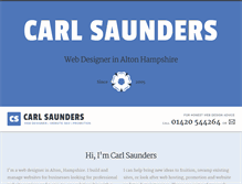 Tablet Screenshot of carlsaunders.co.uk